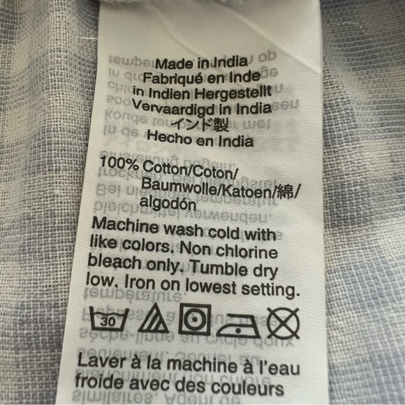 Madewell Colorblock Gingham Tiered Cover-Up Dress Boho Sundress SZ Medium - Picture 14 of 15